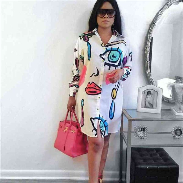 casual printed irregular shirt women dress summer fashion plus size long sleeve mini, Black;gray
casual printed irregular shirt women dress summer fashion plus size long sleeve mini, Black;gray