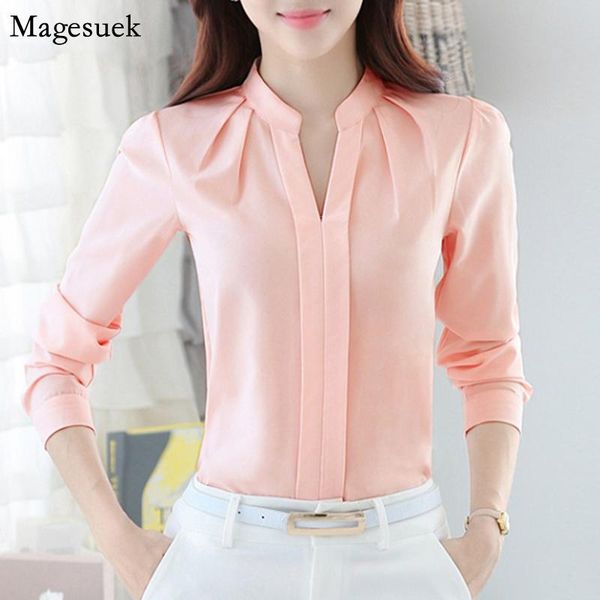 women's blouses & shirts spring plus size chiffon blouse women 2021 long sleeve o-neck white shirt office lady elegant blusas 861b
women's blouses & shirts spring plus size chiffon blouse women 2021 long sleeve o-neck white shirt office lady elegant blusas 861b