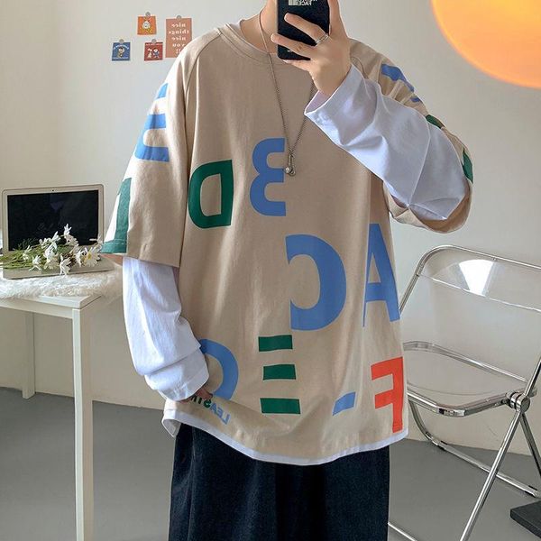 men's t-shirts autumn men fake y2k two-piece long-sleeved t-shirt hip-hop high street spring clothes plus size m-5xl, White;black
men's t-shirts autumn men fake y2k two-piece long-sleeved t-shirt hip-hop high street spring clothes plus size m-5xl, White;black