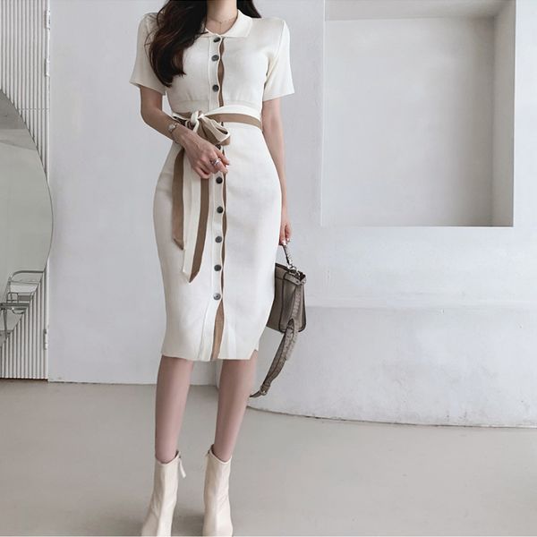 spring chic short sleeve women stretch female knee-length fashion casual dress 210514, Black;gray
spring chic short sleeve women stretch female knee-length fashion casual dress 210514, Black;gray