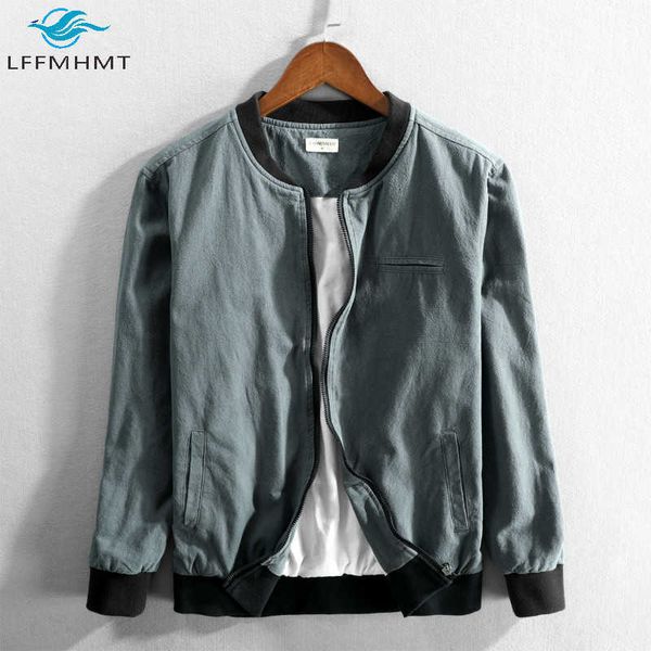 men winter fall fashion long sleeve stand collar soft breathable cotton linen coat male simple harajuku thin jacket x0621, Black;brown
men winter fall fashion long sleeve stand collar soft breathable cotton linen coat male simple harajuku thin jacket x0621, Black;brown