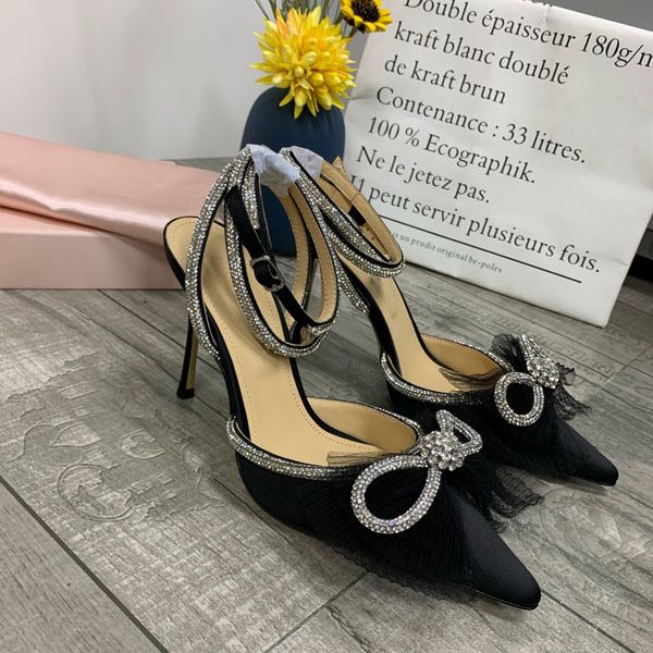 satin silk bowtie pumps crystal embellished rhinestone evening shoes stiletto heels sandals women heeled luxury designers ankle strap dress, Black
satin silk bowtie pumps crystal embellished rhinestone evening shoes stiletto heels sandals women heeled luxury designers ankle strap dress, Black
