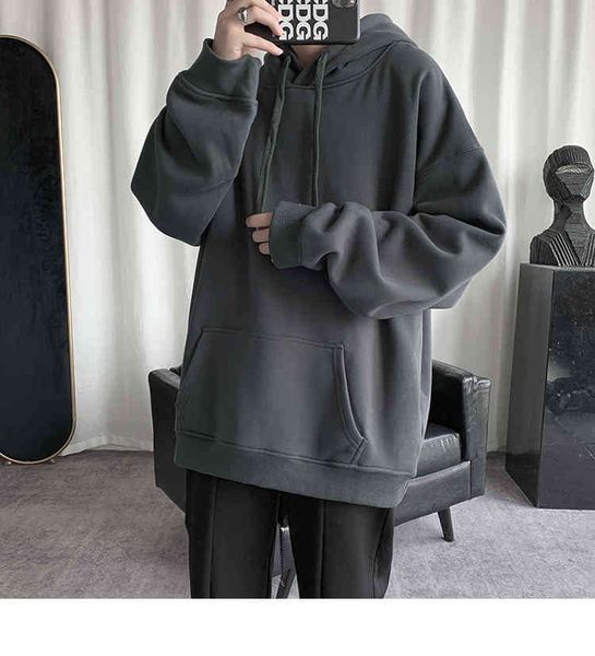 mens designer t shirts hybskr korean men's solid color hoodies 2021 casual hooded pullovers hoodie warm fleece male loose sweatshirts m, Black
mens designer t shirts hybskr korean men's solid color hoodies 2021 casual hooded pullovers hoodie warm fleece male loose sweatshirts m, Black