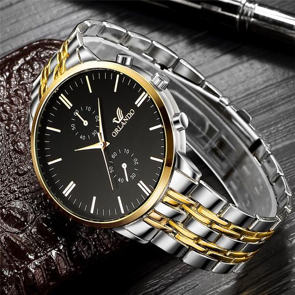 wristwatches orlando watch mens watches stainless steel wristwatch quartz relogio masculino reloj hombre 2021 erkek kol saati, Slivery;brown
wristwatches orlando watch mens watches stainless steel wristwatch quartz relogio masculino reloj hombre 2021 erkek kol saati, Slivery;brown