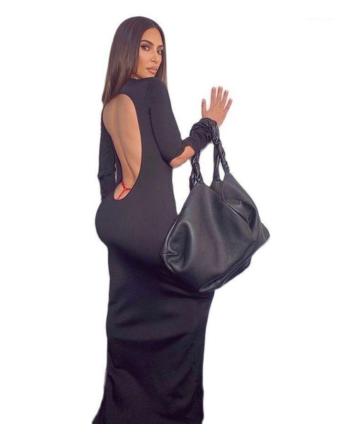 black backless party dresses women long sleeve tight bodycon slim snug vestidos ladies casual streetwear clothes, Black;gray
black backless party dresses women long sleeve tight bodycon slim snug vestidos ladies casual streetwear clothes, Black;gray