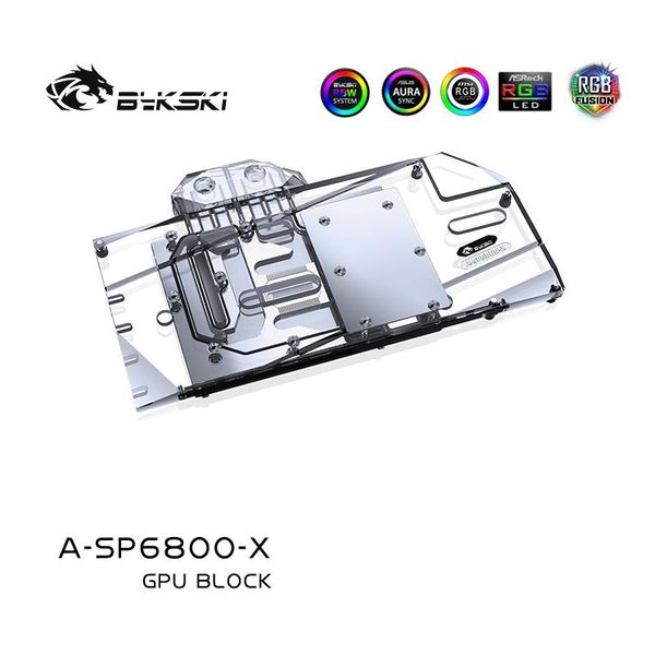 bykski gpu water block for sapphire rx 6800 ,with back plate full cover watercooler ,a-sp6800-x fans & coolings
bykski gpu water block for sapphire rx 6800 ,with back plate full cover watercooler ,a-sp6800-x fans & coolings