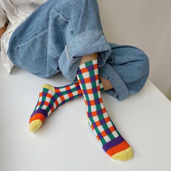 men's socks 1 pair and women's socks, autumn winter tube striped checkered simple knitted fashion, Black
men's socks 1 pair and women's socks, autumn winter tube striped checkered simple knitted fashion, Black