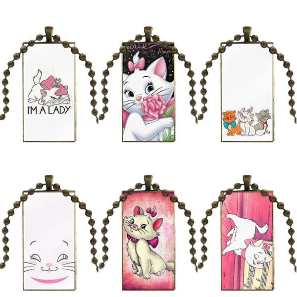 for women fashion jewelry necklace long chain with rectangle lovely marie cat pendant necklaces, Silver
for women fashion jewelry necklace long chain with rectangle lovely marie cat pendant necklaces, Silver