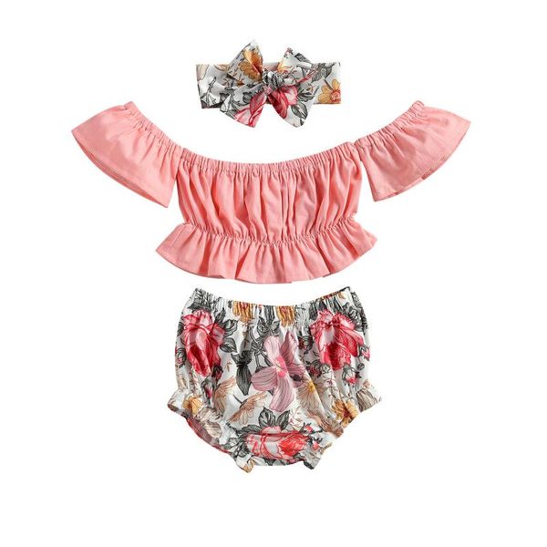 clothing sets pudcoco 2021 summer 0-24m baby girl 3pcs set pink off-shoulder short sleeve ruffled floral print shorts+headband clothes, White
clothing sets pudcoco 2021 summer 0-24m baby girl 3pcs set pink off-shoulder short sleeve ruffled floral print shorts+headband clothes, White