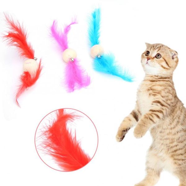 cat toys 6pcs pet wooden ball rolling bell with colourful feather funny teaser interactive training toy for cats
cat toys 6pcs pet wooden ball rolling bell with colourful feather funny teaser interactive training toy for cats