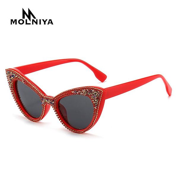 rhinestone sunglasses women retro cat eye brand designer gradient party accessories, White;black
rhinestone sunglasses women retro cat eye brand designer gradient party accessories, White;black
