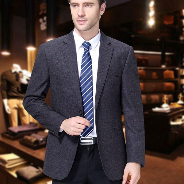 men's suits & blazers mens 2021 costum solid formal work business middle-aged casual straight suit plaid wool wtp0040, White;black
men's suits & blazers mens 2021 costum solid formal work business middle-aged casual straight suit plaid wool wtp0040, White;black