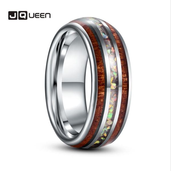 wedding rings 8mm inlaid wood grain opal steel dome tungsten carbide ring men's fashion jewelry gift, Slivery;golden
wedding rings 8mm inlaid wood grain opal steel dome tungsten carbide ring men's fashion jewelry gift, Slivery;golden