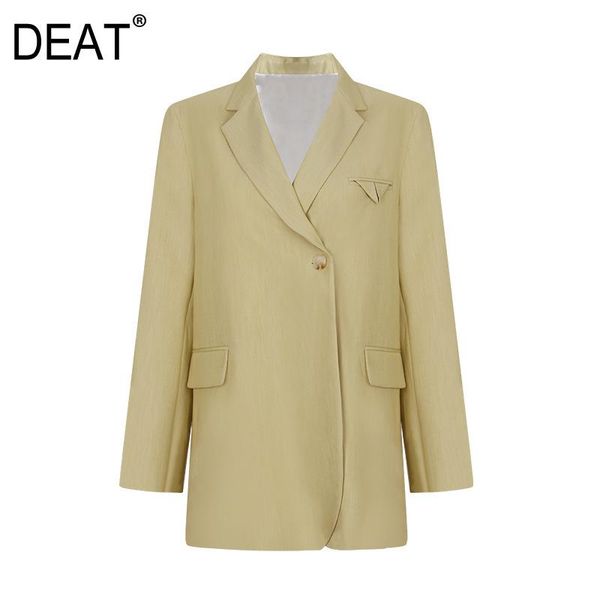 women yellow patchwork pockets office lady blazer notched long sleeve loose jacket fashion tide summer 2021 7e228 women's suits & blaze, White;black
women yellow patchwork pockets office lady blazer notched long sleeve loose jacket fashion tide summer 2021 7e228 women's suits & blaze, White;black