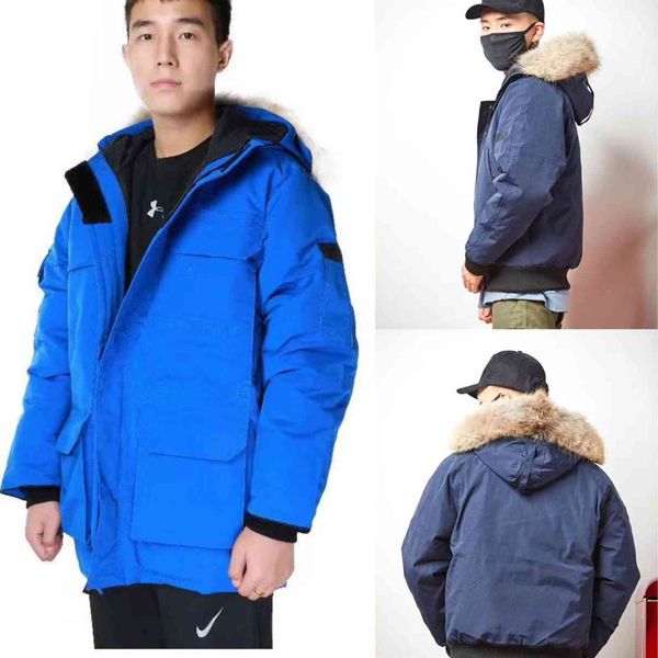men's down & parkas mens canada real wolf fur collar duck jackets coats warm winter coat outwear fashion jacket yg1v, Black
men's down & parkas mens canada real wolf fur collar duck jackets coats warm winter coat outwear fashion jacket yg1v, Black