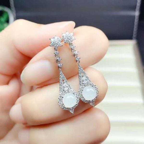 other natural white jade gemstone drop water earrings real 925 silver fine fashion luxurious jewelry for women, Golden;silver
other natural white jade gemstone drop water earrings real 925 silver fine fashion luxurious jewelry for women, Golden;silver