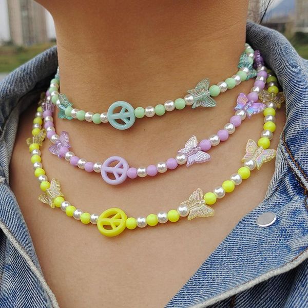 chokers zx cute peace & butterfly beaded chain necklace for women fashion handmade statement wholesale jewelry gifts ins, Golden;silver
chokers zx cute peace & butterfly beaded chain necklace for women fashion handmade statement wholesale jewelry gifts ins, Golden;silver