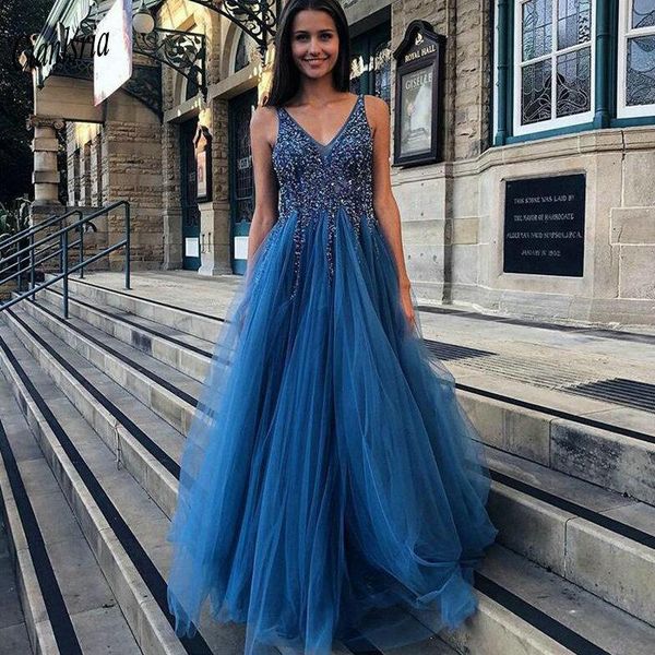 party dresses dark blue gorgeous backless full beading crystal long evening dress v-neck sleeveless formal, White;black
party dresses dark blue gorgeous backless full beading crystal long evening dress v-neck sleeveless formal, White;black