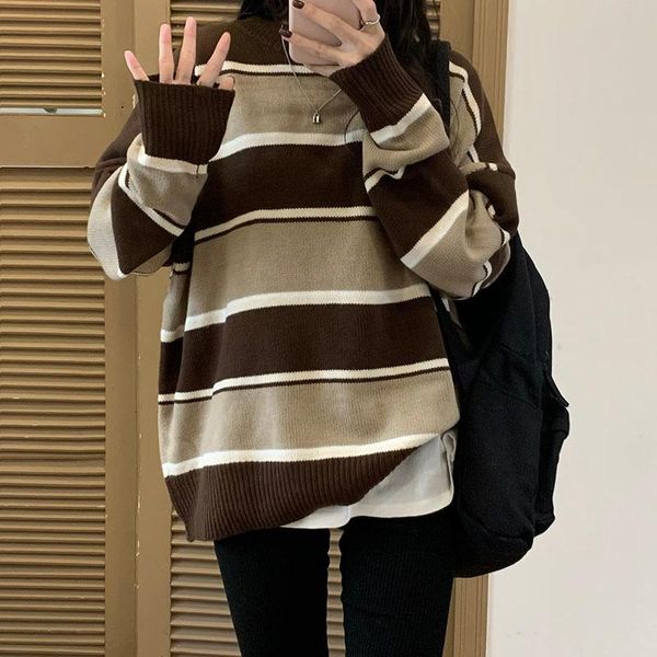 winter loose casual stripes o-neck long sleeve pullover sweaters simplicity keep warm comfortable retro wind women's, White;black
winter loose casual stripes o-neck long sleeve pullover sweaters simplicity keep warm comfortable retro wind women's, White;black
