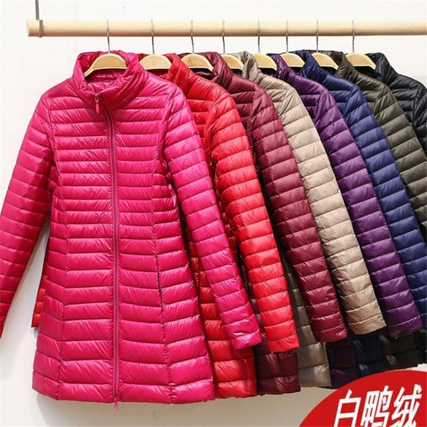 women's down & parkas 2021 winter coat slim women ultra light jacket lady thin white big size s-4xl female midi long outwear 005, Black
women's down & parkas 2021 winter coat slim women ultra light jacket lady thin white big size s-4xl female midi long outwear 005, Black