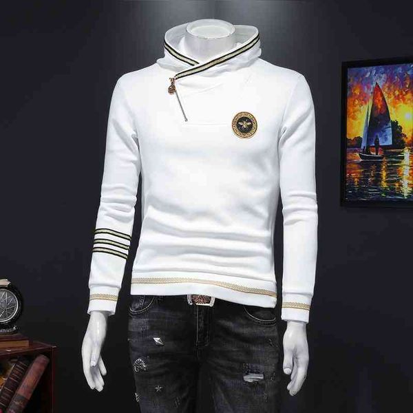 men's hoodies & sweatshirts temperament all-match autumn and winter sweater hooded youth trend jacquard embroidery slim welf, Black
men's hoodies & sweatshirts temperament all-match autumn and winter sweater hooded youth trend jacquard embroidery slim welf, Black