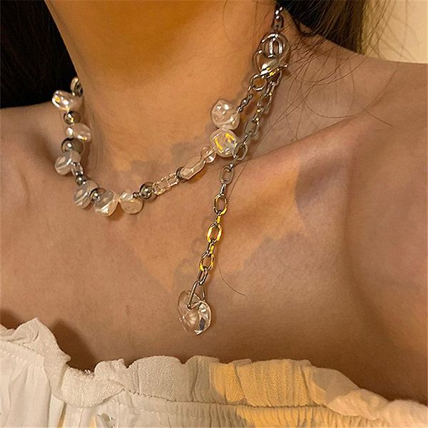 chokers 2021 irregular pearl necklace female ins hip hop fairy design feeling cold wind clavicle chain birthday gift jewelry, Golden;silver
chokers 2021 irregular pearl necklace female ins hip hop fairy design feeling cold wind clavicle chain birthday gift jewelry, Golden;silver