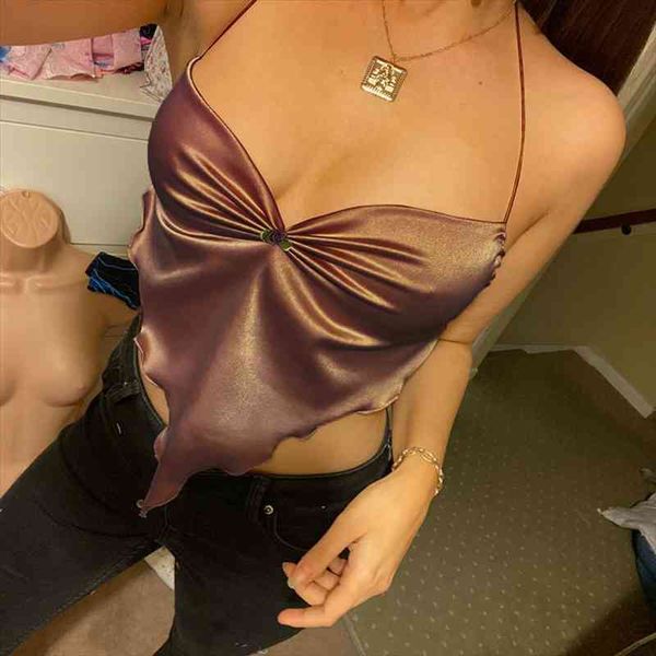 ruched y2k brown halter women backless v-neck vintage korean camisole floral aesthetic 90s satin shirts cuteandpsycho, White
ruched y2k brown halter women backless v-neck vintage korean camisole floral aesthetic 90s satin shirts cuteandpsycho, White