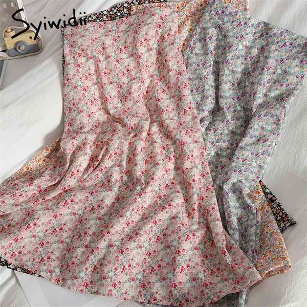 floral print chiffon long skirt for women black elastic high waist spring summer green boho midi skirts 210607
floral print chiffon long skirt for women black elastic high waist spring summer green boho midi skirts 210607