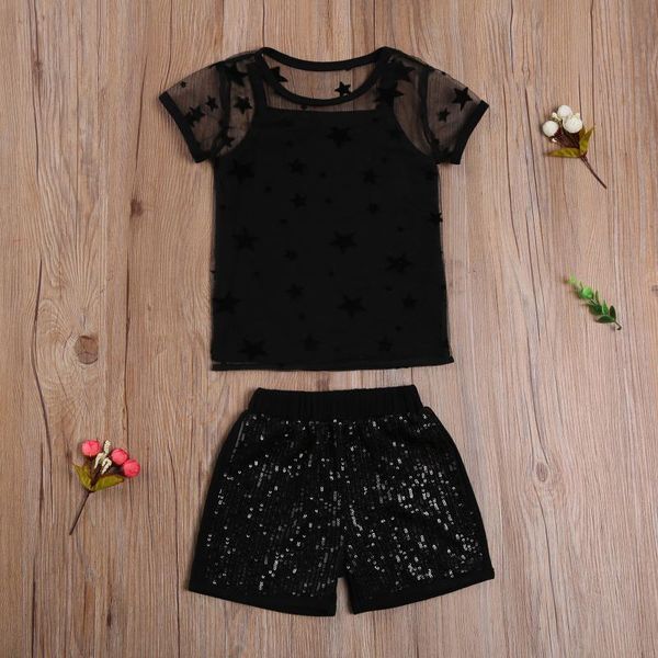 3pcs baby girl casual outfits star pattern short sleeve round neck see-through smock camisole sequined shorts summer clothes clothing sets, White
3pcs baby girl casual outfits star pattern short sleeve round neck see-through smock camisole sequined shorts summer clothes clothing sets, White