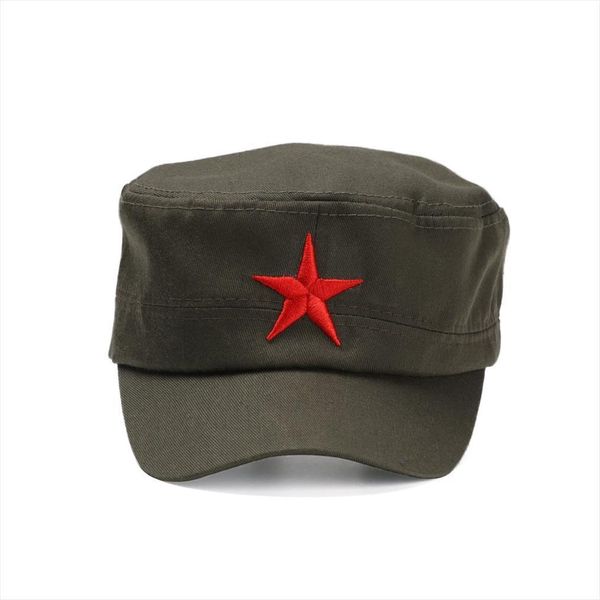 military cap red star embroidery hat army green flat hats for men women vintage bone sun, Blue;gray
military cap red star embroidery hat army green flat hats for men women vintage bone sun, Blue;gray