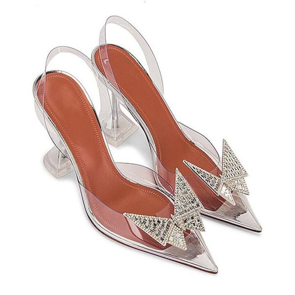 women pvc stiletto heel crystal butterfly candy jelly shoes pointed toe straps party dress heels wedding sandalias mujer sandals, Black
women pvc stiletto heel crystal butterfly candy jelly shoes pointed toe straps party dress heels wedding sandalias mujer sandals, Black