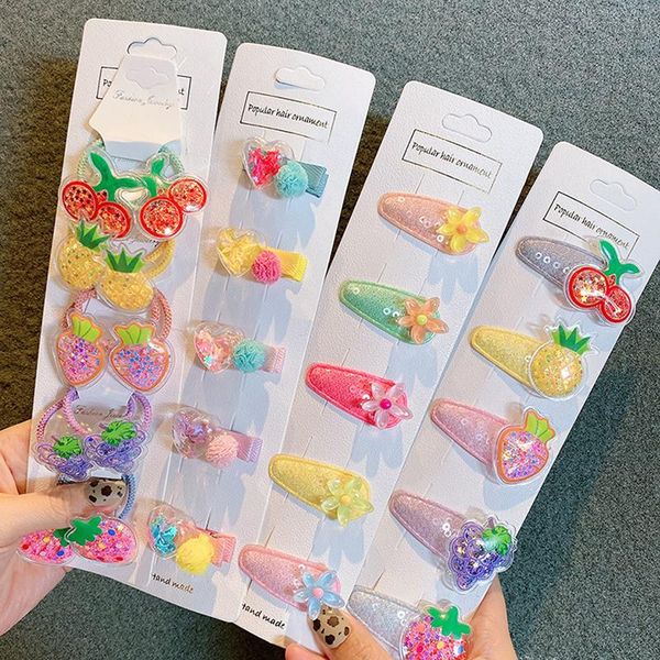 hair accessories 5/10pcs/set baby girls fruit sequin princess shiny colorful clips sweet headwear hairpins barretts, Slivery;white
hair accessories 5/10pcs/set baby girls fruit sequin princess shiny colorful clips sweet headwear hairpins barretts, Slivery;white