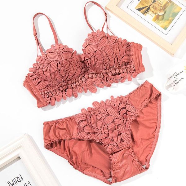 bras sets 2021 lace bra set solid flower three quarters women underwear girls adjustable bralette intimate panties, Red;black
bras sets 2021 lace bra set solid flower three quarters women underwear girls adjustable bralette intimate panties, Red;black