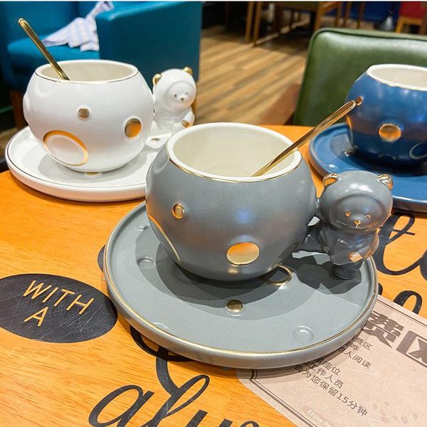 mugs creative cartoon ceramic mug with spoon coffee cup home embossed space bear girl office breakfast tea
mugs creative cartoon ceramic mug with spoon coffee cup home embossed space bear girl office breakfast tea