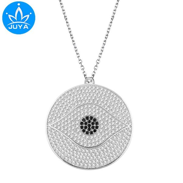pendant necklaces 37*34mm christmas jewelry vintage micro pave zircon crystal evil eye charms & pendants big copper long necklace, Silver
pendant necklaces 37*34mm christmas jewelry vintage micro pave zircon crystal evil eye charms & pendants big copper long necklace, Silver