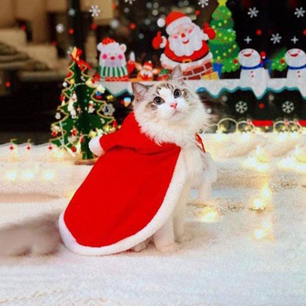 cat costumes s/m/lcute winter pet dog clothes warm puppy santa red scarf hat head funny christmas costume cloak decor
cat costumes s/m/lcute winter pet dog clothes warm puppy santa red scarf hat head funny christmas costume cloak decor