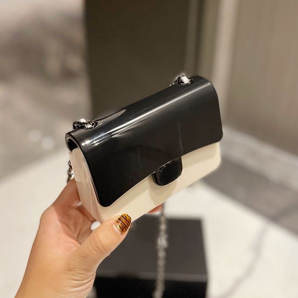 2023 spring black white mini flap acrylic bags panda lovely tiny vanity lipstick cosmetic case silver matelasse chain crossbody
2023 spring black white mini flap acrylic bags panda lovely tiny vanity lipstick cosmetic case silver matelasse chain crossbody