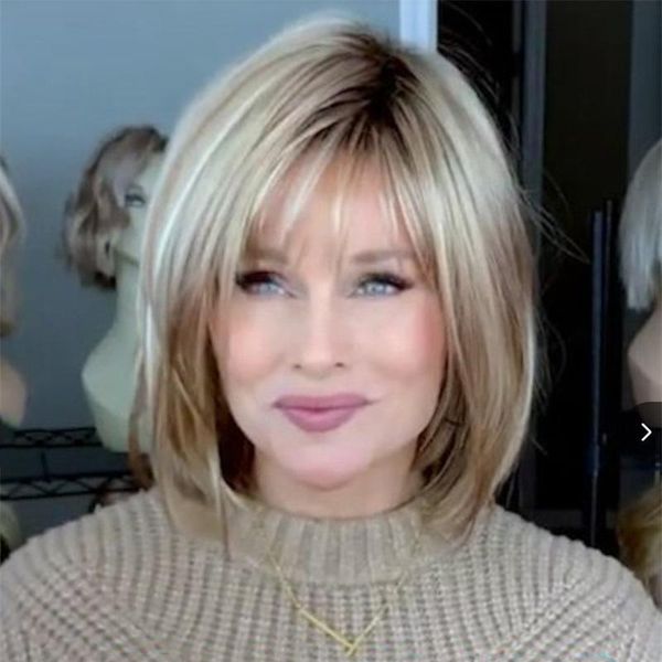 14 inch european and american fashion trend wig female short golden temperament wig full chemical fiber, Black
14 inch european and american fashion trend wig female short golden temperament wig full chemical fiber, Black