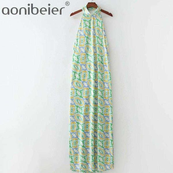 printed summer sleeveless backless side slit women ankle length halter dress casual holiday female long maxi 210604, Black;gray
printed summer sleeveless backless side slit women ankle length halter dress casual holiday female long maxi 210604, Black;gray