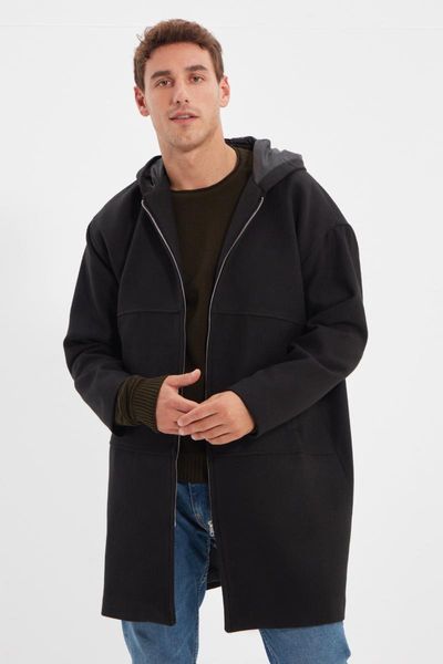 men's jackets trendyol men 's hooded zipper oversize coat tmnaw22kb0050, Black;brown
men's jackets trendyol men 's hooded zipper oversize coat tmnaw22kb0050, Black;brown
