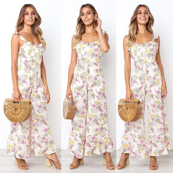 women's jumpsuits & rompers 2021 backless sleeveless slings flouncy wide-leg loose pants 1pcs/lot, Black;white
women's jumpsuits & rompers 2021 backless sleeveless slings flouncy wide-leg loose pants 1pcs/lot, Black;white