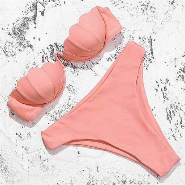 underwired shell high waist 2021 women bandeau swimsuit female swimwear two pieces bikini set bra cup bathing suit swiming
underwired shell high waist 2021 women bandeau swimsuit female swimwear two pieces bikini set bra cup bathing suit swiming