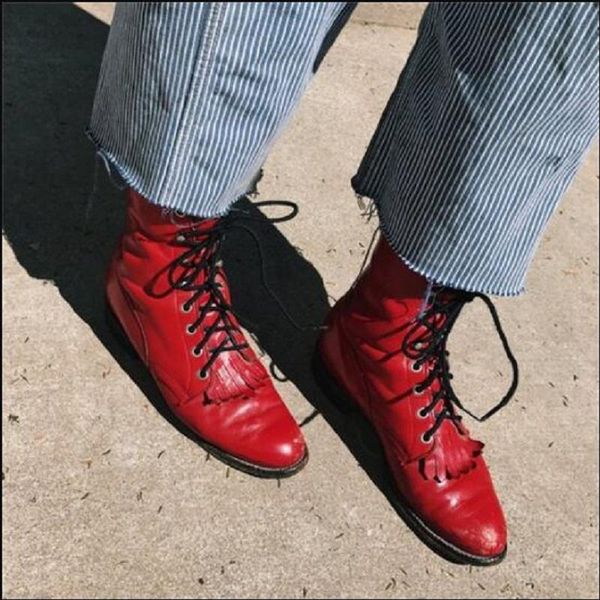boots women ankle autumn winter pu leather lace up ladies shoes low heels platform punk military botines mujer, Black
boots women ankle autumn winter pu leather lace up ladies shoes low heels platform punk military botines mujer, Black