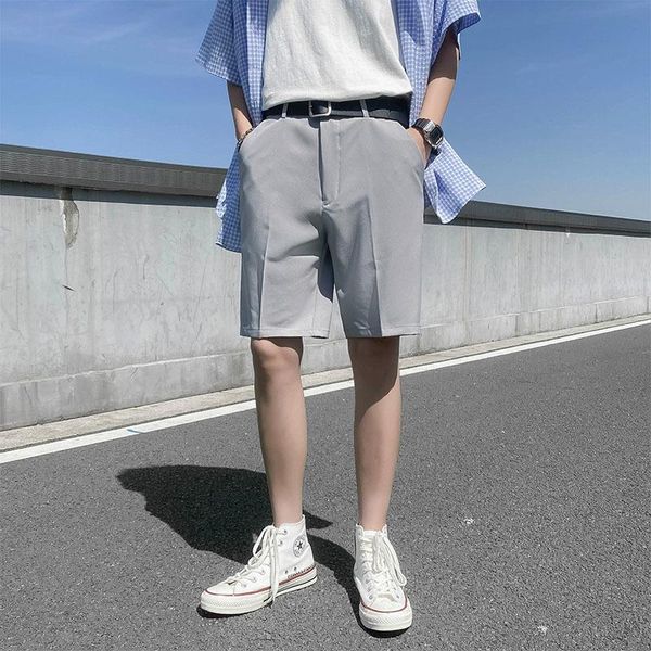 men's shorts suit summer thin section loose outer wear middle pants pure color casual trousers drape five-point, White;black
men's shorts suit summer thin section loose outer wear middle pants pure color casual trousers drape five-point, White;black