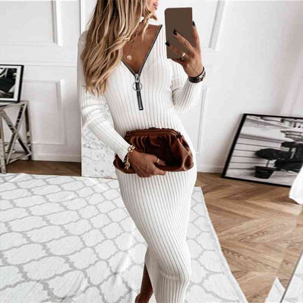 autumn v neck fashion casual womens dress long sleeve party bodycon ribbed knit women winter solid slim midi sweater, Black;gray
autumn v neck fashion casual womens dress long sleeve party bodycon ribbed knit women winter solid slim midi sweater, Black;gray