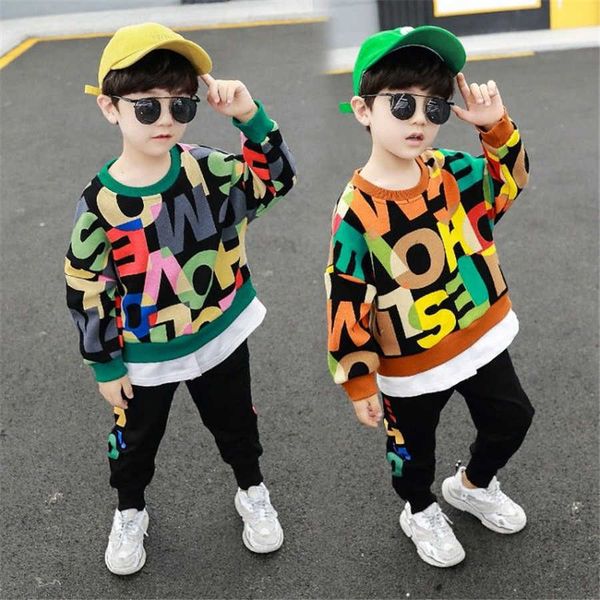 boys sportswear spring autumn casual toddler boys clothes long sleeve black outfits children clothing set kids boys' tracksuits x0802, White
boys sportswear spring autumn casual toddler boys clothes long sleeve black outfits children clothing set kids boys' tracksuits x0802, White