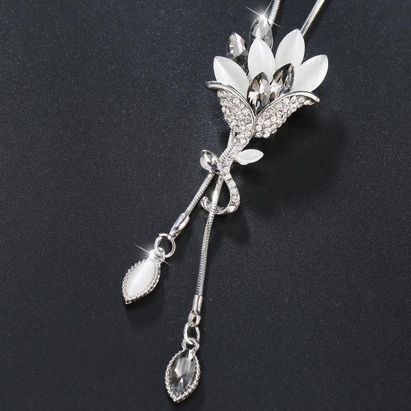 flower tassel long necklace temperament women pendant dress accessories sweater korean jewelry necklaces, Silver
flower tassel long necklace temperament women pendant dress accessories sweater korean jewelry necklaces, Silver