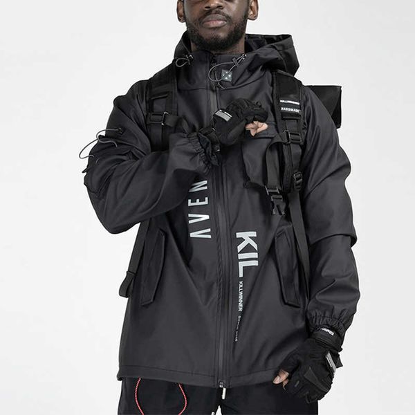 multi pockets cargo jackets coats men windbreaker hip hop sporty streetwear outdoor techwear harajuku sport winter outerwear 211013, Black;brown
multi pockets cargo jackets coats men windbreaker hip hop sporty streetwear outdoor techwear harajuku sport winter outerwear 211013, Black;brown