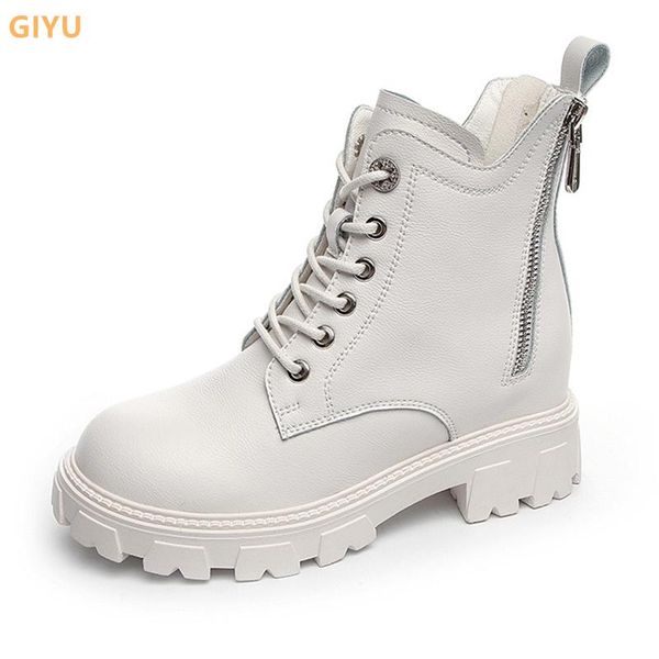 boots genuine leather women 2021 autumn chunky internal increase casual ladies ankle korean style student shoes, Black
boots genuine leather women 2021 autumn chunky internal increase casual ladies ankle korean style student shoes, Black