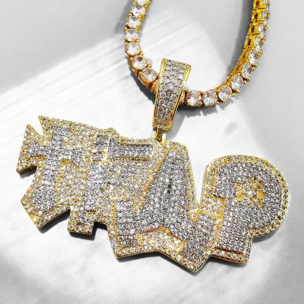 pendant necklaces iced out bling letters trap necklace micro pave cubic zircon charm men women hip hop jewelry, Silver
pendant necklaces iced out bling letters trap necklace micro pave cubic zircon charm men women hip hop jewelry, Silver
